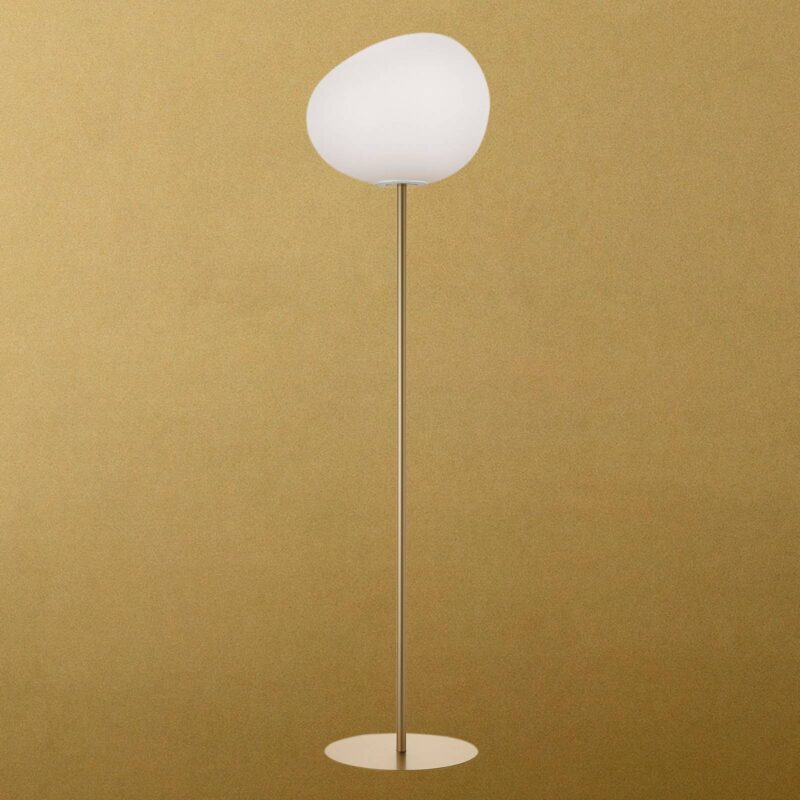 Foscarini Gregg grande stojaca lampa, 186 cm zlatá Foscarini Gregg grande stojaca lampa, 186 cm zlatá