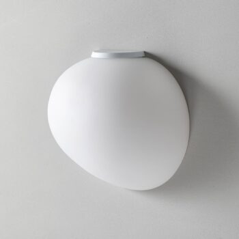 Foscarini Gregg media semi 1 nástenná lampa biela