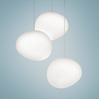 Foscarini Gregg piccola závesná lampa, biela