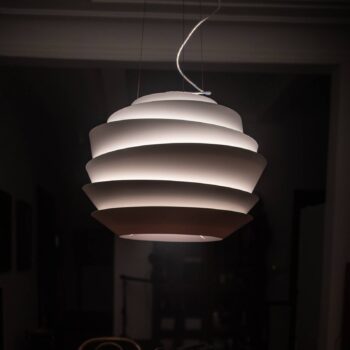 Foscarini Le Soleil závesné LED biela stmievateľné