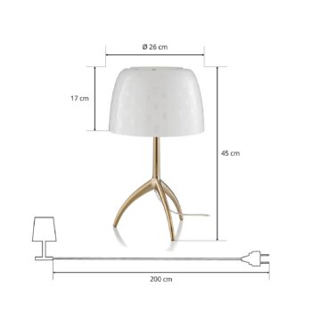 Foscarini Lumiere 30 grande bublinkové, stmievač