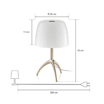 Foscarini Lumiere 30 grande stolová lampa Pastilka