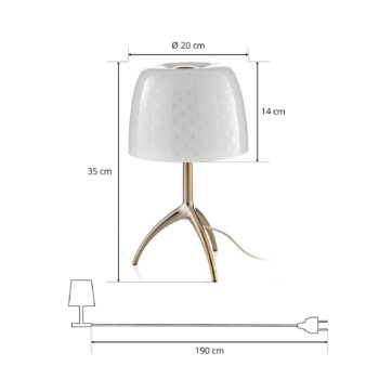 Foscarini Lumiere 30 piccola bublinkové, stmievač