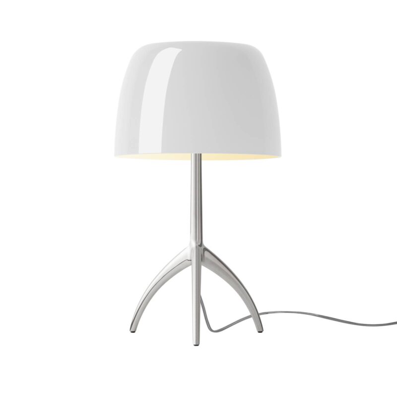 Foscarini Lumiere piccola hliník/biela stmieva Foscarini Lumiere piccola hliník/biela stmieva