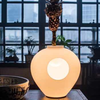Foscarini Madre LED sklenená stolová lampa so stmievačom