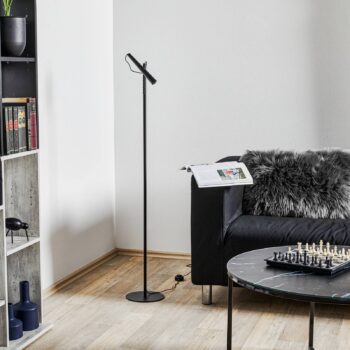 Foscarini Magneto stojaca LED lampa, čierna