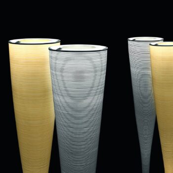 Foscarini Mite stojaca LED lampa, čierna