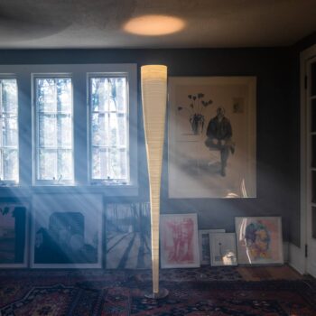 Foscarini Mite stojacia LED lampa, žltá