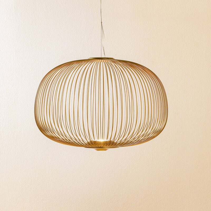 Foscarini MyLight Spokes 3 závesné LED, zlatá Foscarini MyLight Spokes 3 závesné LED, zlatá