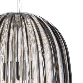 Foscarini Plass media závesná lampa E27, sivá