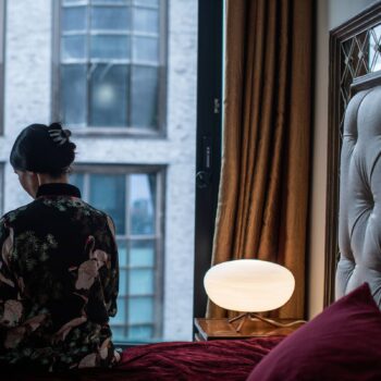 Foscarini Rituals 2 stolová lampa sklo, stmievač