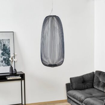 Foscarini Spokes 1 závesné LED svetlo grafit