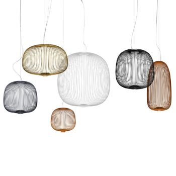 Foscarini Spokes 1 závesné LED svetlo medená