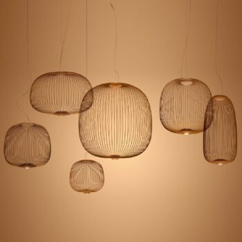 Foscarini Spokes 1 závesné LED svetlo medená