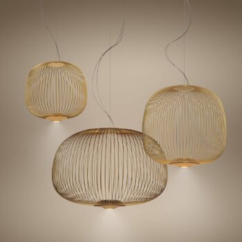 Foscarini Spokes 2 piccola závesná stmieva zlatá