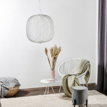 Foscarini Spokes 2 závesné LED svetlo biela