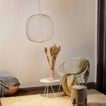 Foscarini Spokes 2 závesné LED svetlo biela