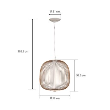 Foscarini Spokes 2 závesné LED svetlo medená