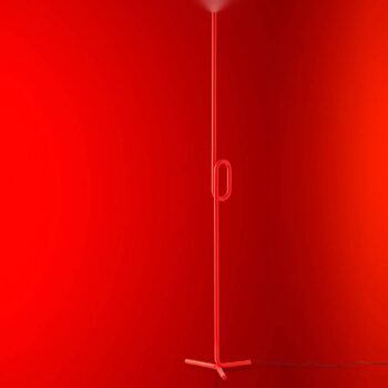 Foscarini Tobia terra stojaca LED lampa, oranžová