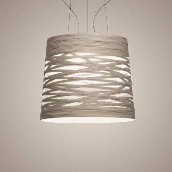 Foscarini Tress grande LED svietidlo, greige