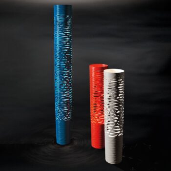 Foscarini Tress media stojaca lampa, biela