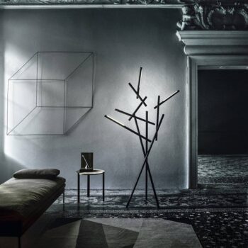 Foscarini Tuareg LED lampa, stmievač, čierna