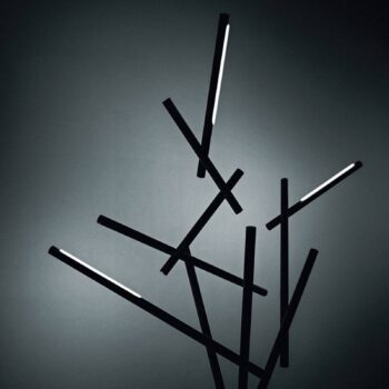 Foscarini Tuareg LED lampa, stmievač, čierna