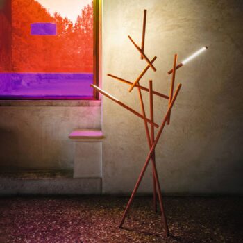 Foscarini Tuareg LED lampa, stmievač, oranžová