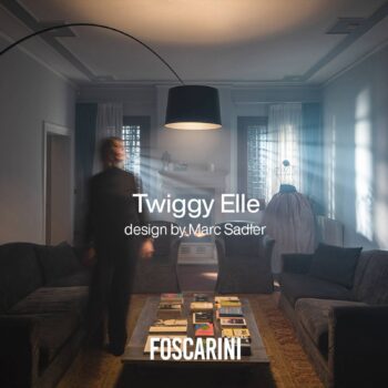 Foscarini Twiggy Elle MyLight stojaca lampa čierna