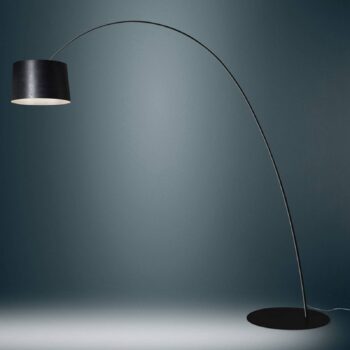 Foscarini Twiggy Elle stojaca LED lampa, čierna