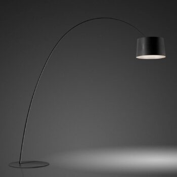 Foscarini Twiggy Elle stojaca LED lampa, čierna