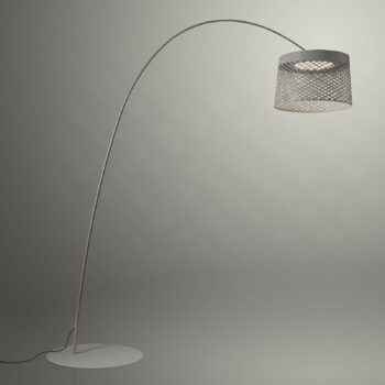 Foscarini Twiggy Grid LED oblúková lampa, béžová