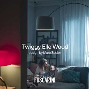 Foscarini Twiggy Wood MyLight stojaca lampa čierna