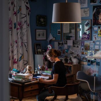Foscarini Twiggy Wood závesná lampa greige stmieva