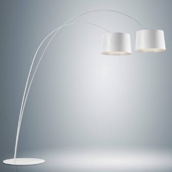 Foscarini Twiggy stojaca LED lampa, biela