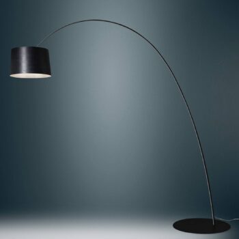 Foscarini Twiggy stojaca LED lampa, čierna