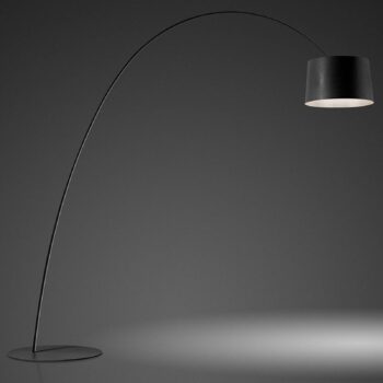 Foscarini Twiggy stojaca LED lampa, čierna