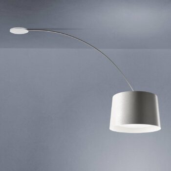 Foscarini Twiggy závesná lampa Oblúk, biela