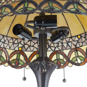 Frieda – stojaca lampa s tienidlom Tiffany
