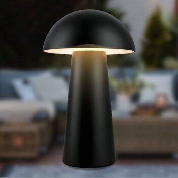 Fungo Mini LED stolová LED lampa, čierna, dotyková, plast