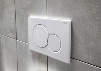 GEBERIT SIGMA01 ovládacie tlačítko, Dual flush, biela lesk 115.770.11.5
