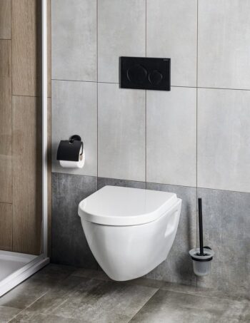 GEBERIT SIGMA20 ovládacie tlačítko, Easy-to clean/čierny mat 115.882.16.1