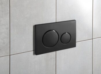 GEBERIT SIGMA20 ovládacie tlačítko, Easy-to clean/čierny mat 115.882.16.1