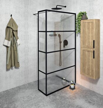 GELCO - CURE BLACK prídavný panel 350 číre sklo CB350