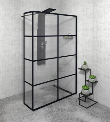 GELCO - CURE BLACK prídavný panel 350 číre sklo CB350