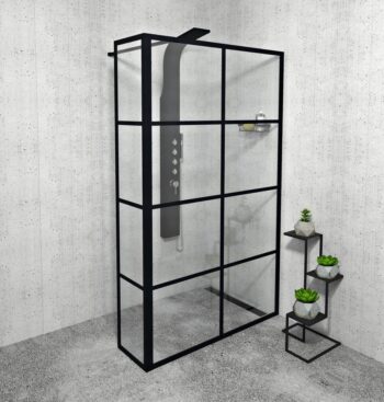 GELCO - CURE BLACK sprchová zástena 1400 číre sklo CB140