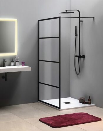 GELCO - CURE BLACK sprchová zástena 700 číre sklo CB70