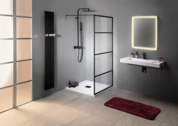 GELCO - CURE BLACK sprchová zástena 900 číre sklo CB90