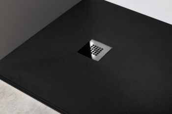 GELCO - MITIA sprchová vanička z liateho mramoru, obdĺžnik 140x90cm, čierna PMC14090