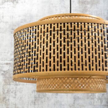 GOOD & MOJO Bhutan stojaca lampa čierna 176 cm